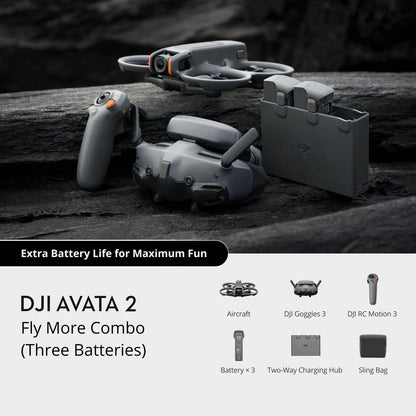 DJI Avata 2 Fly More Combo (Three Batteries) - Altohelix